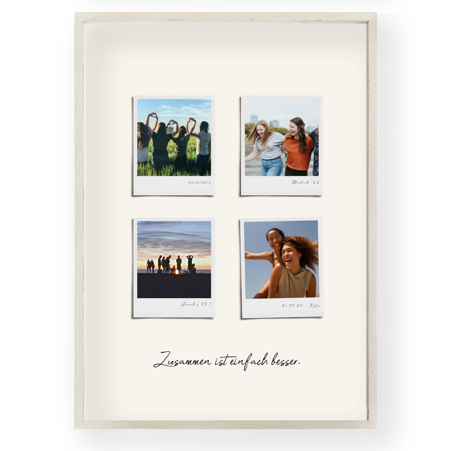 Personalisiertes Polaroid-Poster: Classic Edition
