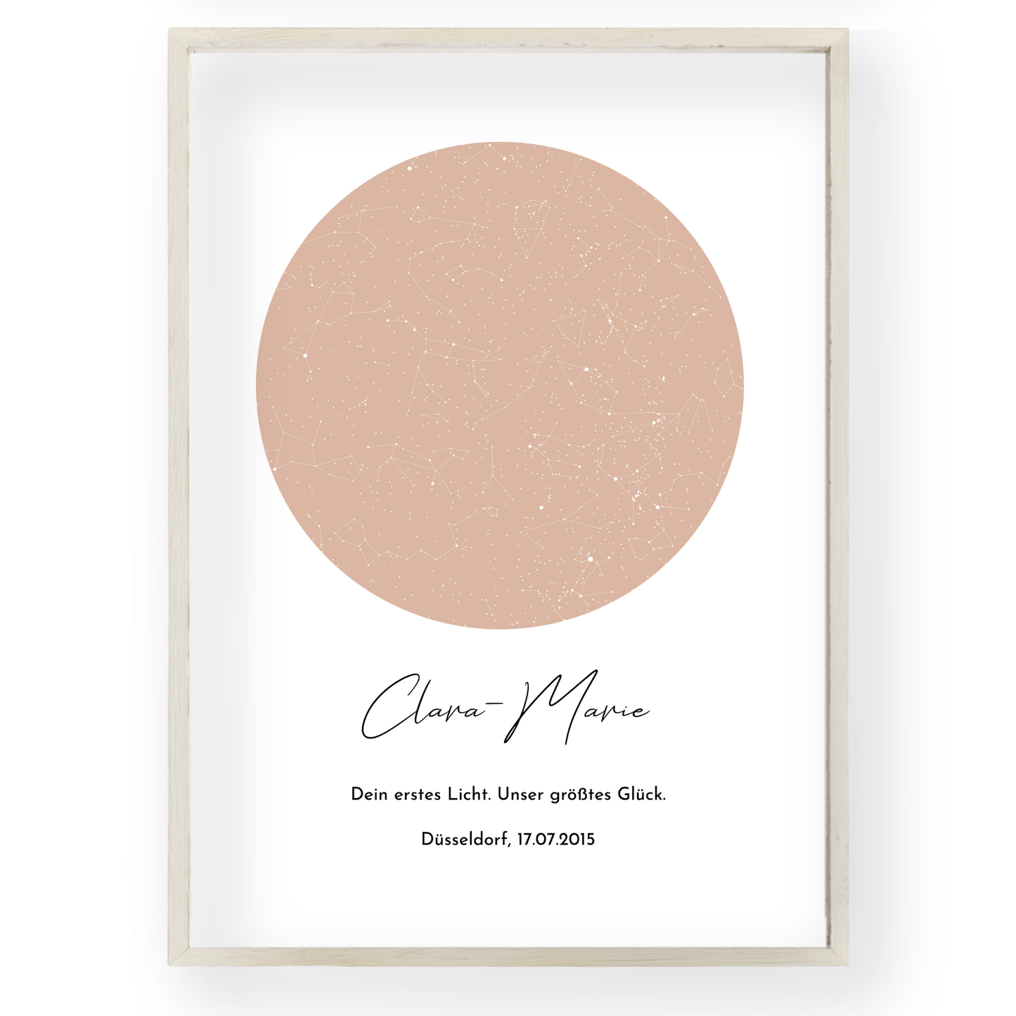 Personalisierte Sternenkarte: Klassisch