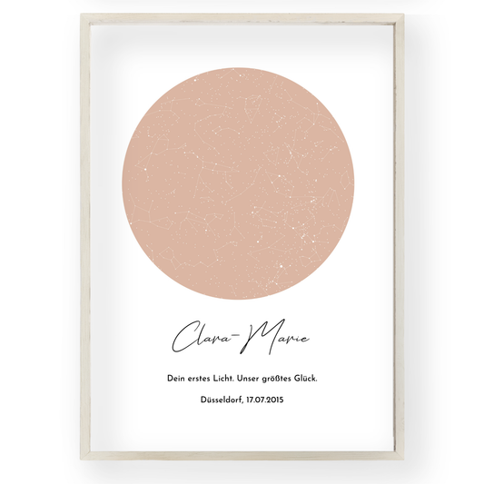 Personalisierte Sternenkarte: Klassisch