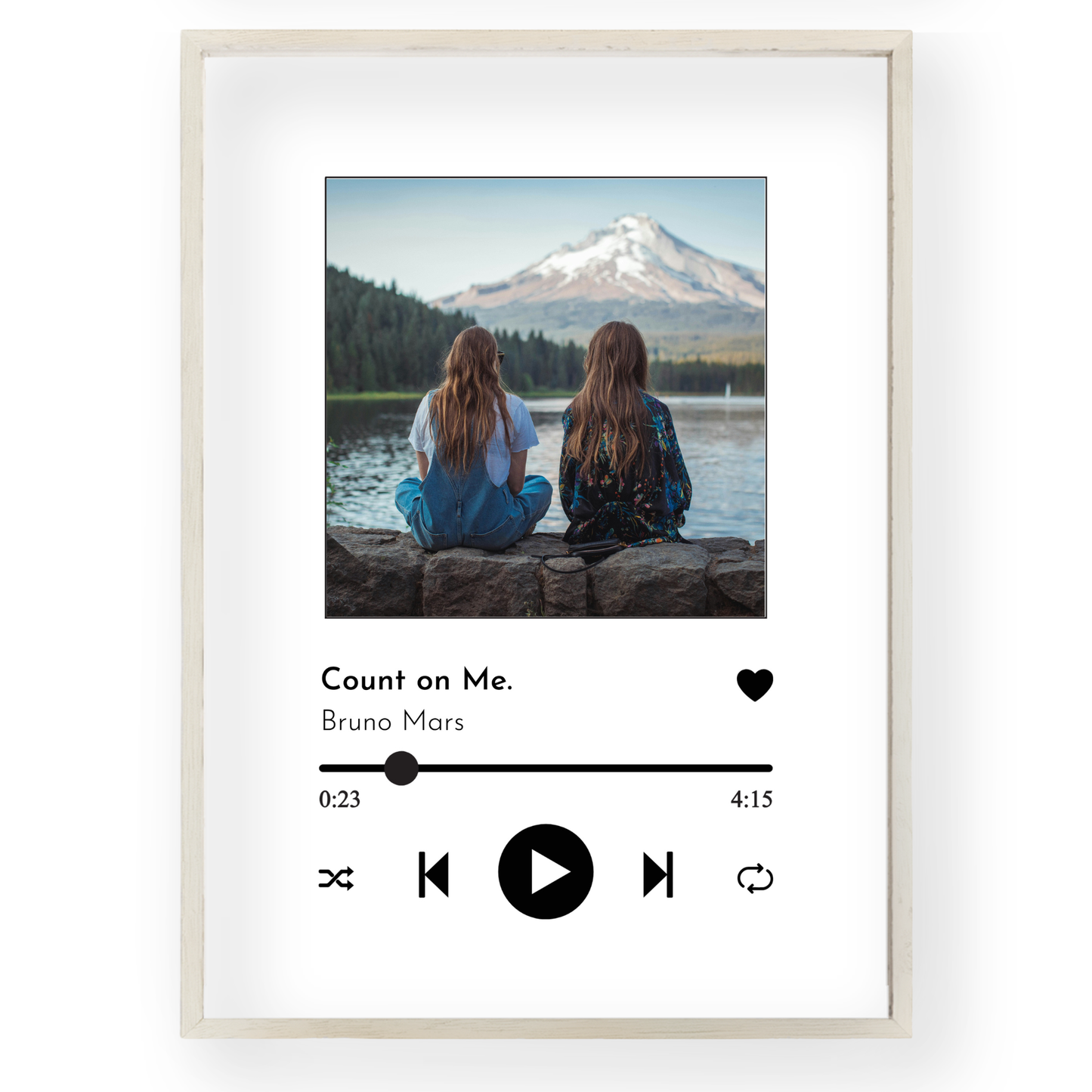 Personalisiertes Songposter