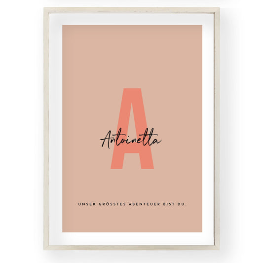 Personalisiertes Alphabet-Poster: Kids Collectioin
