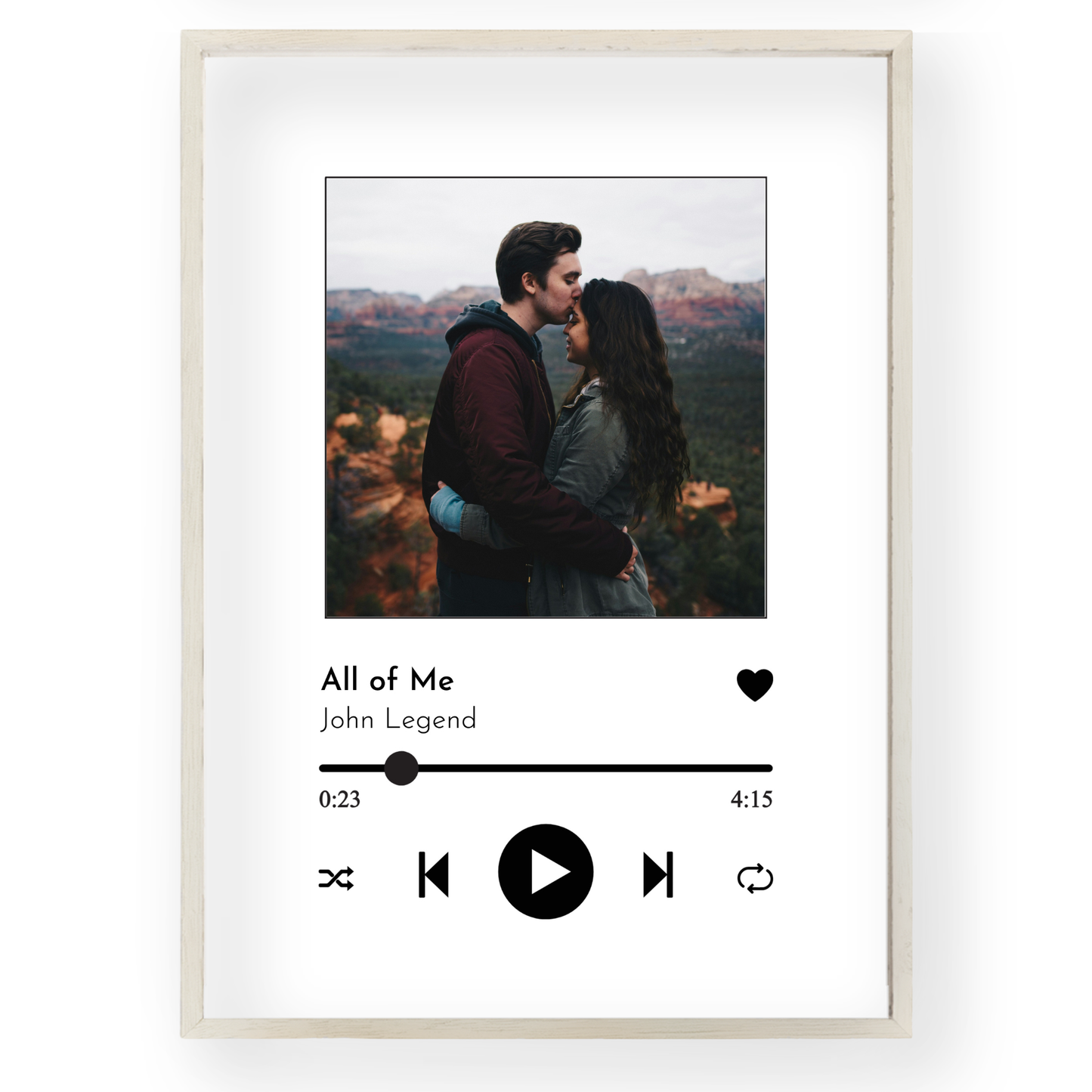 Personalisiertes Songposter