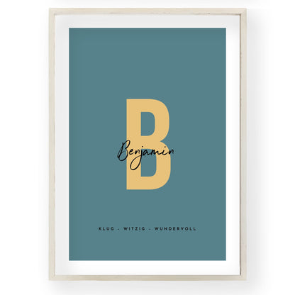 Personalized Initial Poster