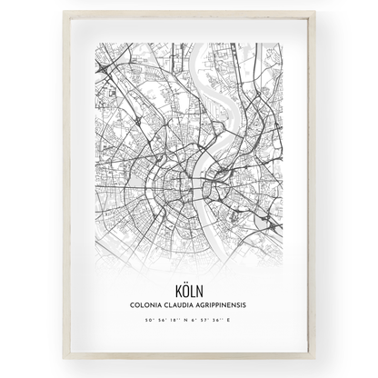Minimal Map Poster