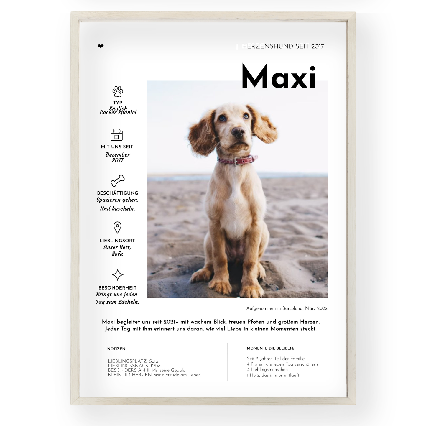 Personalisiertes Hundeposter: Pet Edition