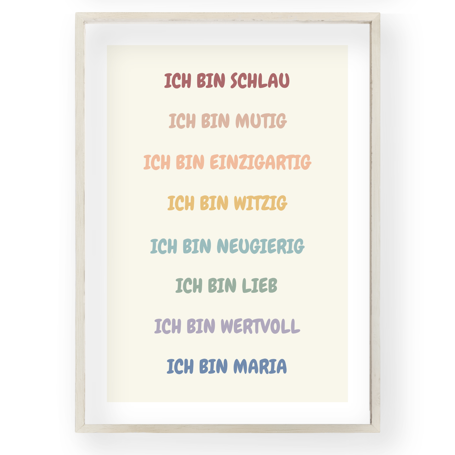 Personalisierte „Ich bin"-Affirmationen