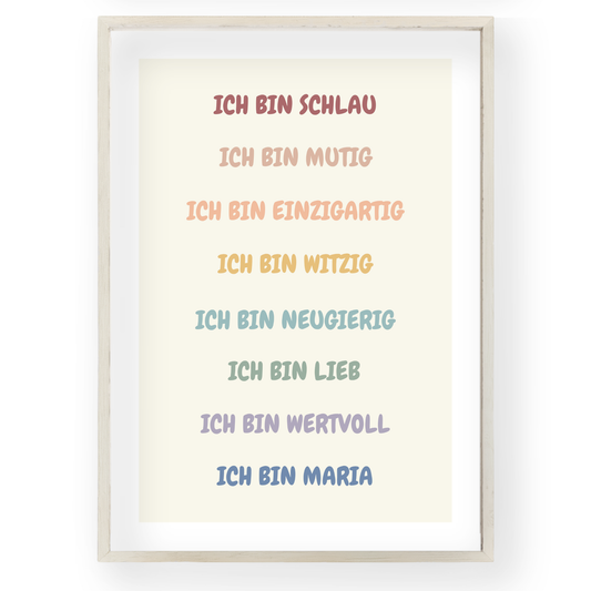 Personalisierte „Ich bin"-Affirmationen