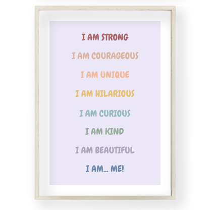 Kids' Affirmation Poster