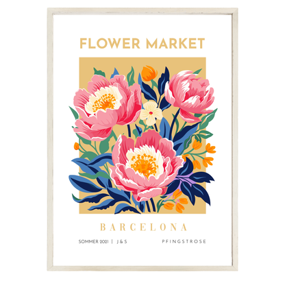 Personalized Flower Market Poster