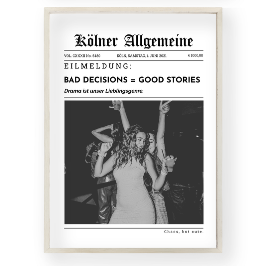 Personalisiertes Zeitungs-Poster: Newspaper Collection