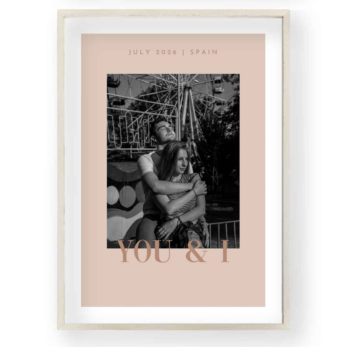 You & I Editorial Photo Poster