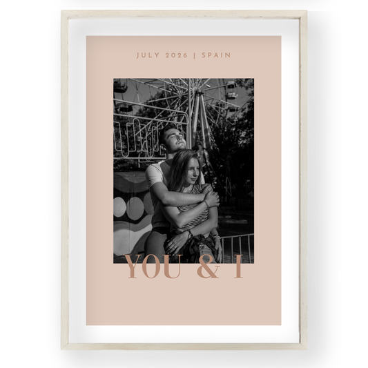 You & I Editorial Photo Poster